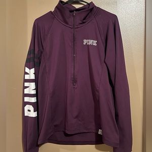 Pink Sweatshirt quarter zip